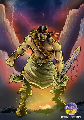 warrior illustration