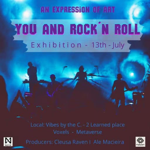 NFT Art to promote the exhibition "An Expression of art - You and Rock´n Roll" -July 13th,2022