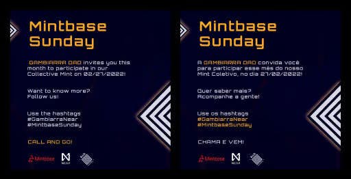 NFT Art for the third edition of #MintbaseSunday