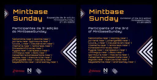Participants of the third #MintbaseSunday 