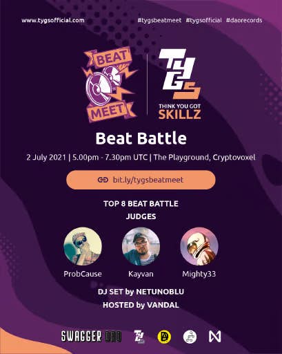 Beat Meet 2021 Battle Event Poster